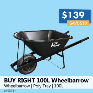 BUY RIGHT 100L Wheelbarrow