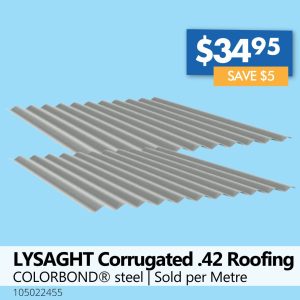 LYSAGHT Corrugated .42 Roofing (p/m)