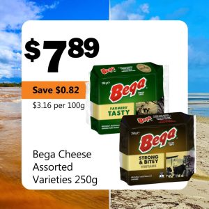 Bega Cheese Assorted Varieties 250g