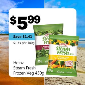 Heinz Steam Fresh Frozen Veg 450g