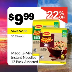 Maggi 2-Min Instant Noodles 12-Pack Assorted
