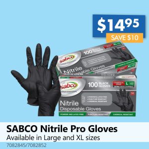 SABCO Nitrile Pro Gloves (Large & XL)