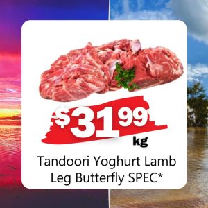 Tandoori Yoghurt Lamb Leg Butterfly SPEC* (Kg)