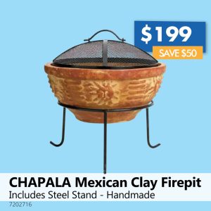 CHAPALA Mexican Clay Firepit