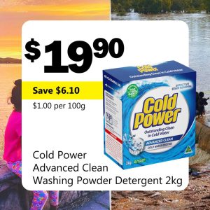 Cold Power Advanced Clean Washing Powder Detergent 2kg
