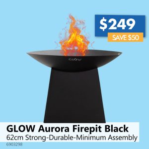GLOW Aurora Firepit Black