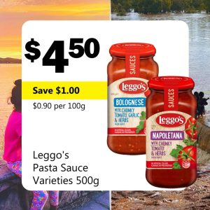 Leggo's Pasta Sauce Varieties 500g