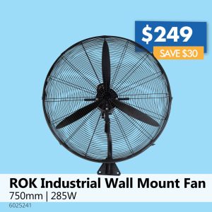 ROK Industrial Wall Mount Fan