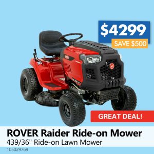ROVER Raider Ride-on Mower