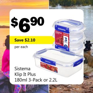 Sistema Klip It Plus (180ml 3-Pack or 2.2L) each