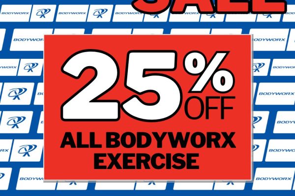 25% off All Bodyworx Exercise Equipment and Accessories