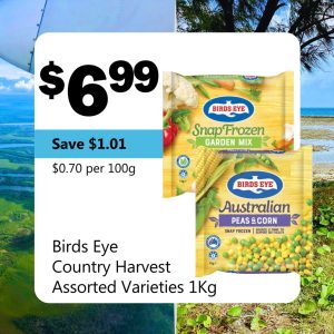 Birds Eye Country Harvest Assorted Varieties 1Kg