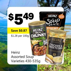Heinz Assorted Soup Varieties 430-535g