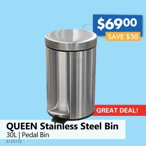 QUEEN Stainless Steel Bin