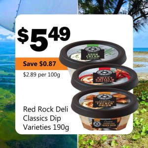 Red Rock Deli Classics Dip Varieties 190g