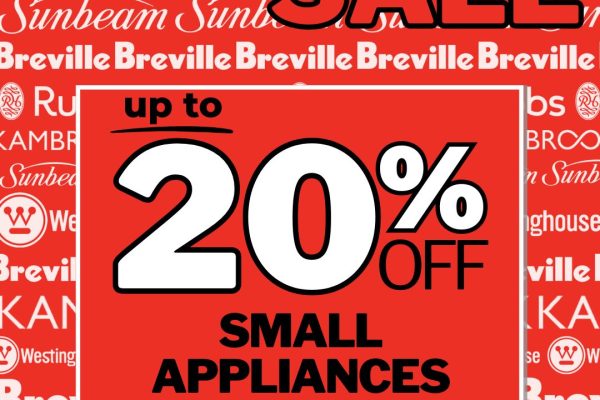 up to 20% off Small Appliances - CJ EOFY Big Brands Sale