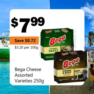 Bega Cheese Assorted Varieties 250g