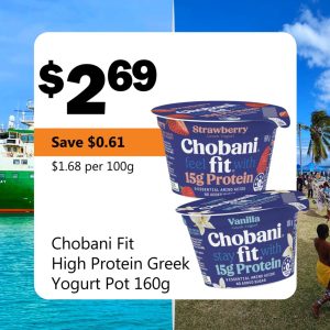 Chobani Fit High Protein Greek Yogurt Pot 160g