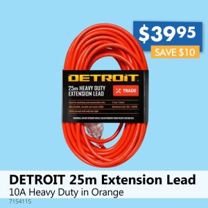 DETROIT 25m Extension Lead