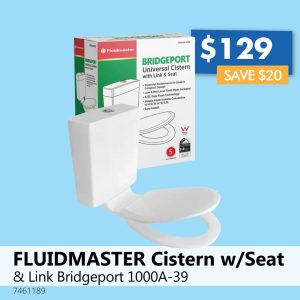 FLUIDMASTER Cistern w/Seat & Link