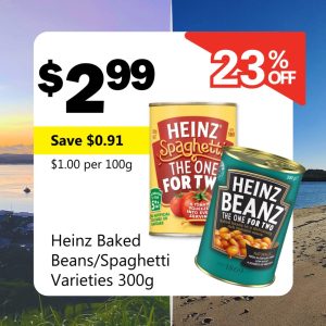 Heinz Baked Beans/Spaghetti Varieties 300g