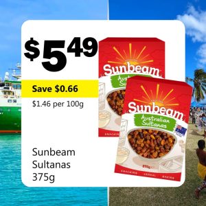 Sunbeam Sultanas 375g