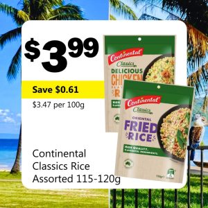 Continental Classics Rice Assorted 115-120g