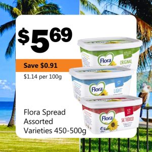 Flora Spread Assorted Varieties 450-500g
