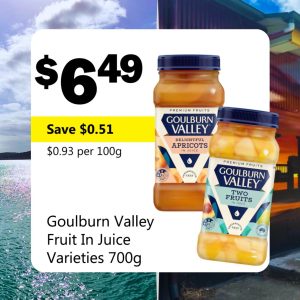 Goulburn Valley Fruit In Juice Varieties 700g