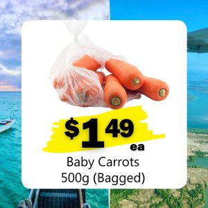 Baby Carrots 500g (Bagged) (ea)