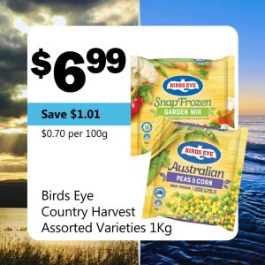 Birds Eye Country Harvest Assorted Varieties 1Kg