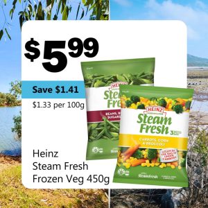 Heinz Steam Fresh Frozen Veg 450g