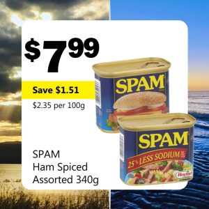 SPAM Ham Spiced Assorted 340g