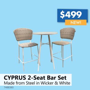 CYPRUS 2-Seat Bar Set