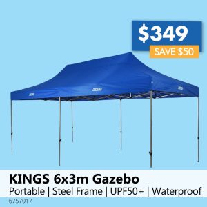 KINGS 6x3m Gazebo