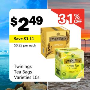 Twinings Tea Bags Varieties 10s