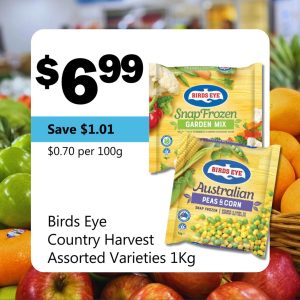 Birds Eye Country Harvest Assorted Varieties 1Kg