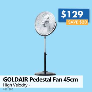 GOLDAIR Pedestal Fan 45cm