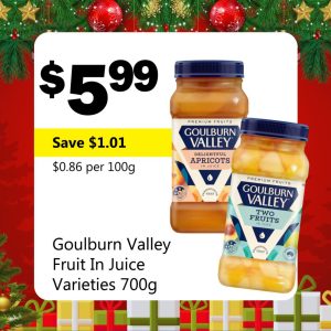 Goulburn Valley Fruit In Juice Varieties 700g