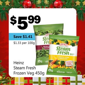 Heinz Steam Fresh Frozen Veg 450g