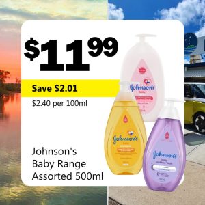 Johnson's Baby Range Assorted 500ml