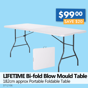 LIFETIME Blow Mould Table (Bi-fold)