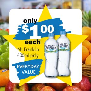 EVERYDAY - Mt. Franklin 600ml Water
