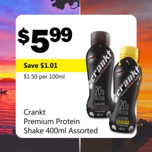 Crankt Premium Protein Shake 400ml Assorted