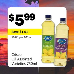 Crisco Oil Assorted Varieties 750ml