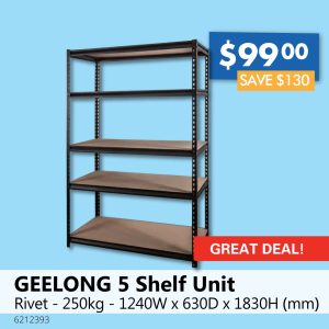 GEELONG 5 Shelf Unit