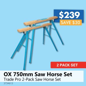 OX 750mm Saw Horse Set