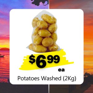 Potatoes Washed (2Kg) (ea)