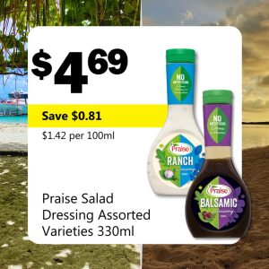 Praise Salad Dressing Assorted Varieties 330ml