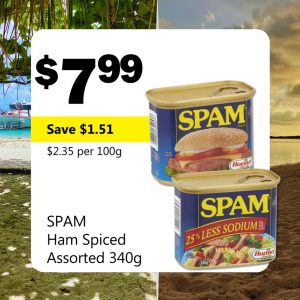 SPAM Ham Spiced Assorted 340g